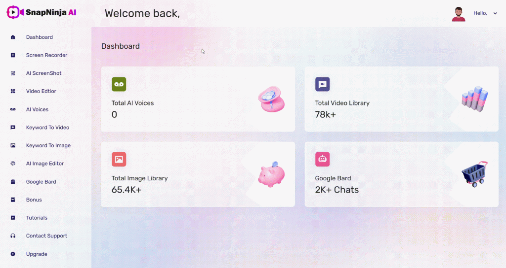 SnapNinja AI Dashboard